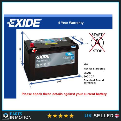 Battery fits lexus is220d - battery,