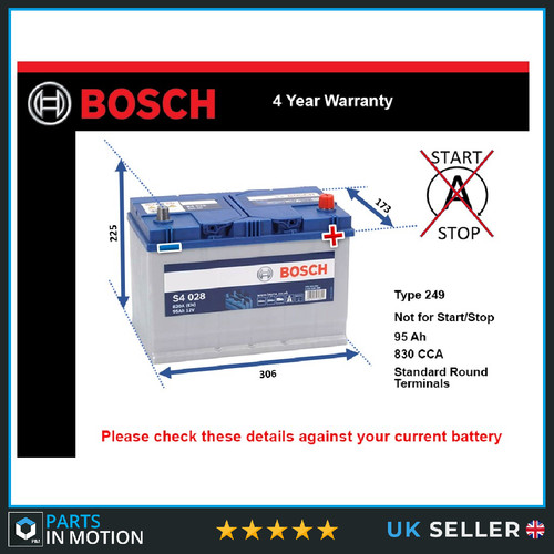 Battery fits lexus is220d - battery,