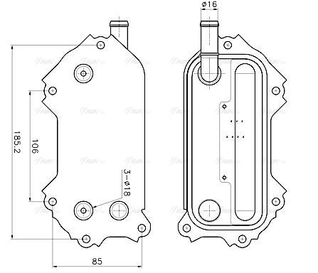 To3792 ava oil cooler - to3792,