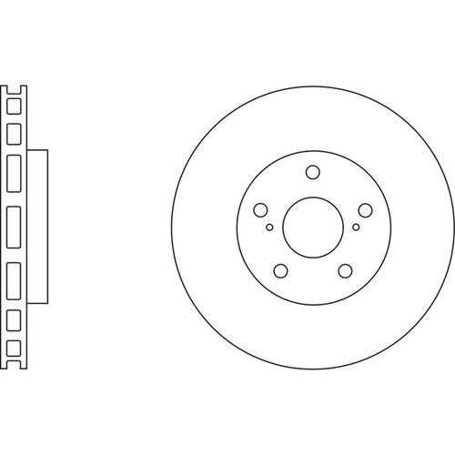 Brake discs vented - 2x,