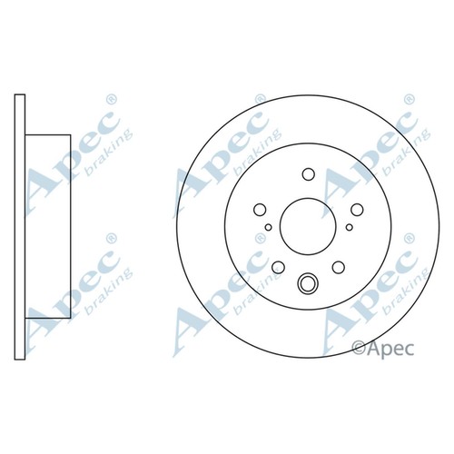 Brake discs solid for lexus - 2x,