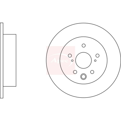 Brake discs solid for - 2x,