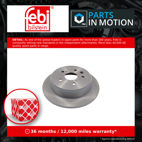 Brake discs pair solid - discs, fits