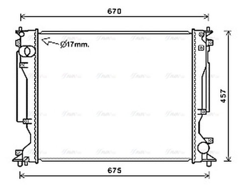 Ava coolant radiator to2717 - radiator,